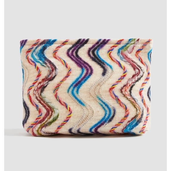 Cider Handbags - CIDER • Multicolored Mini Wavy Zipper Storage Pouch Bag